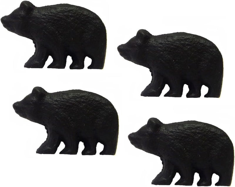 Marco Rustic Black Bear Drawer Pulls (Set of 4 Knobs) - Image 1